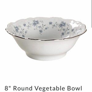 Haviland Blue Garland  8" Serving Bowls Set of 2